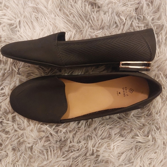 ●Call It Spring Flats ●Black ●Size 6.5 - Picture 2 of 5